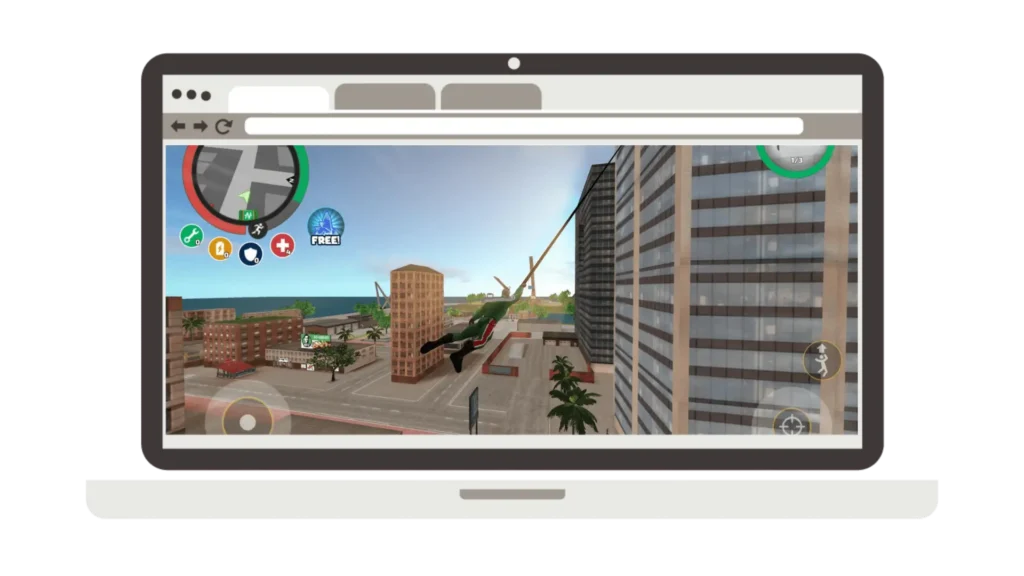 Rope Hero Vice Town On PC MOD APK & Emulator